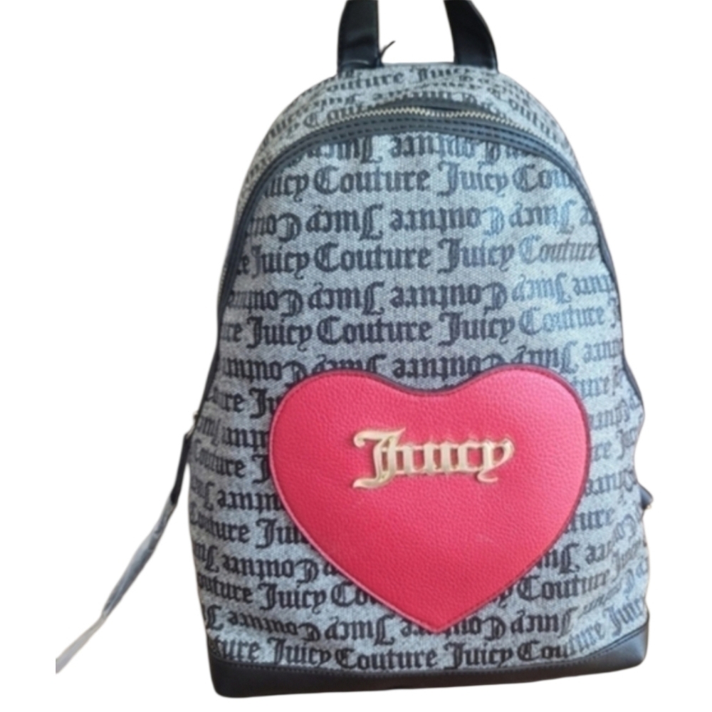 New Juicy Couture Black Red Backpack Handbag Forget Me Not Diaper  Bag